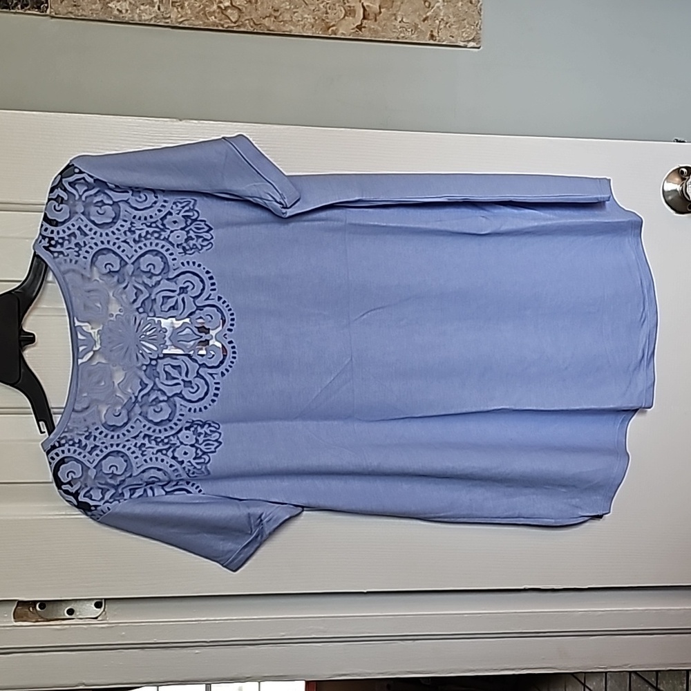 Blue Burnout Tee - Picture 6 of 9